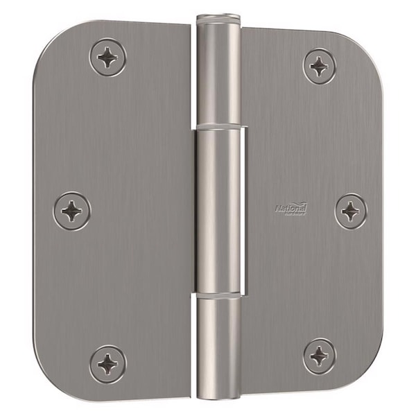 National Hardware National Hardware Squeak Guard 3.5 in. L Satin Nickel Door Hinge 3 pk N830-449 - main